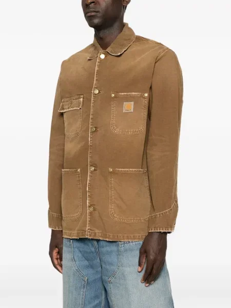 Geacă Carhartt Wip cu autograf maro