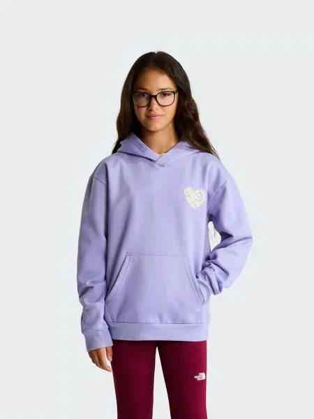 Дитяче Худі The North Face TEEN G BRAND PROUD RELAXED HOO бавовна/поліестер фіолетовий