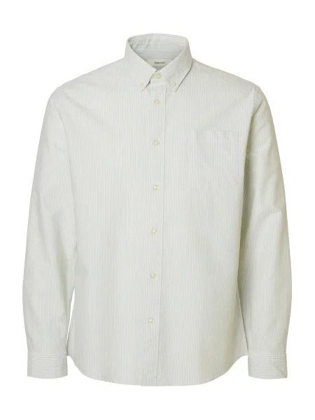 SELECTED Košile SLHRICK béžová bílá