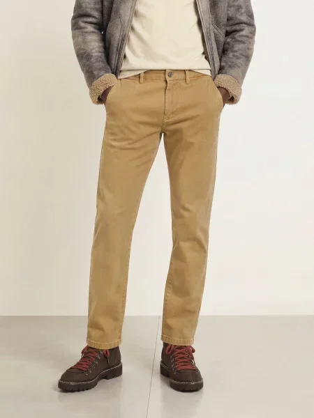 7 For All Mankind Chino Kalhoty Slimmy Regular Slim Fit béžová