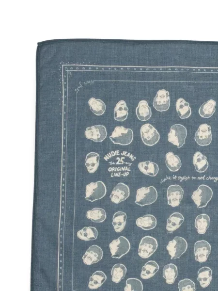 Fular Nudie Jeans albastru