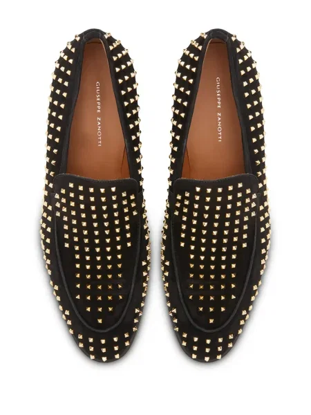 Pantofi loafer Giuseppe Zanotti cu tepi negru