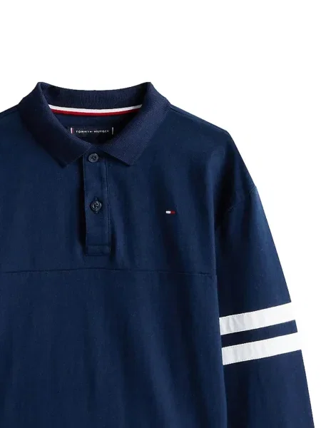 Koszulka polo dziecięca Tommy Hilfiger niebieska