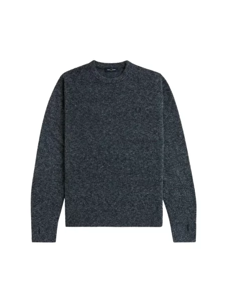 Dzianinowy sweter Fred Perry niebieski