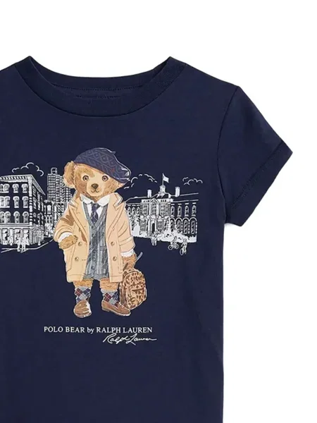Koszulka polo dziecięca Polo Ralph Lauren niebieska
