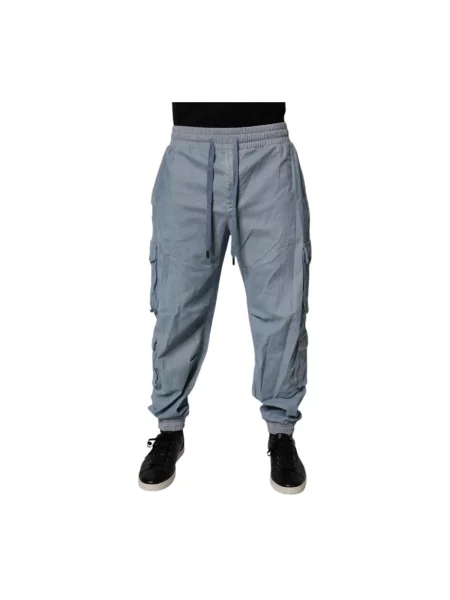 Spodnie cargo Dolce And Gabbana niebieskie