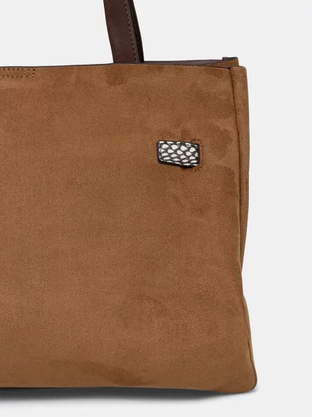 Műbőr shopper táska Dkny bézs