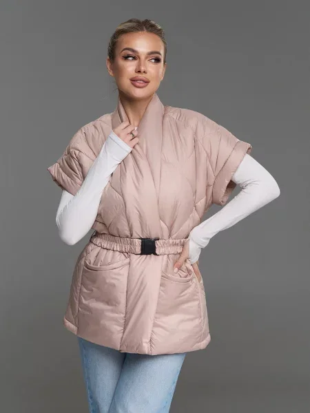 Утеплений жилет ISSA Plus бежевий