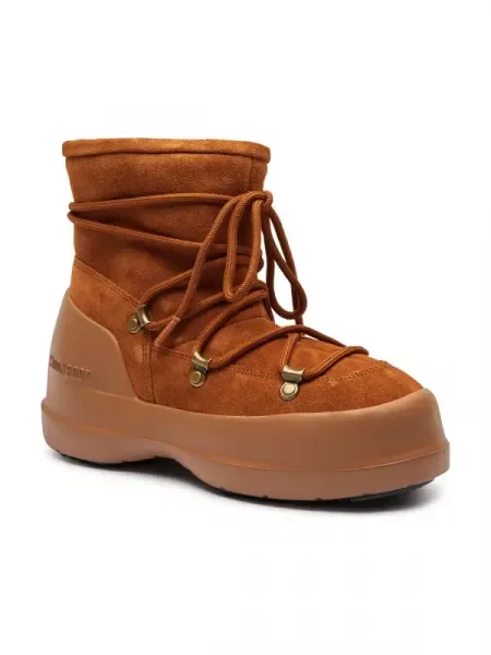 Moon Boot De piele bocanci LUNA maro