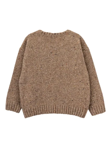 Sweter dziecięcy Knot brązowy