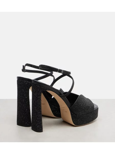 Sandale Jimmy Choo cu platformă negru