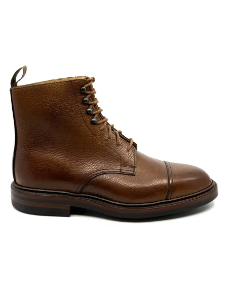 Botki Crockett & Jones skórzane brązowe