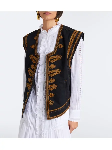 Vestă denim Marant Etoile negru