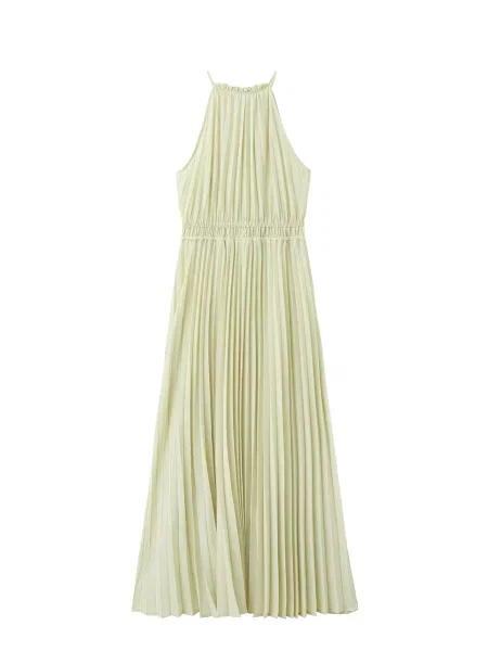 MANGO Rochie de cocktail Bow pastel verde