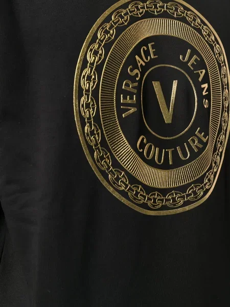Pulover Versace Jeans Couture cu imagine negru