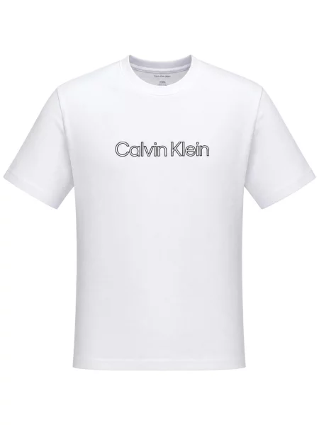 Tricou Calvin Klein Jeans alb