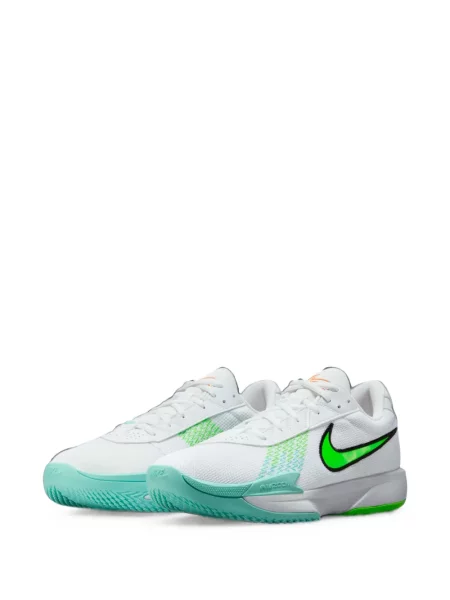 Fotbal sneakerși Nike Metcon din piele cu broderie alb