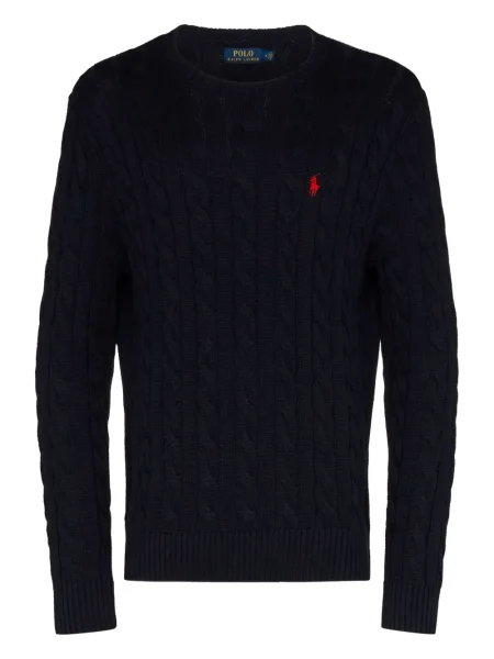 Plisirane čarape Polo Ralph Lauren karirane na rese plava