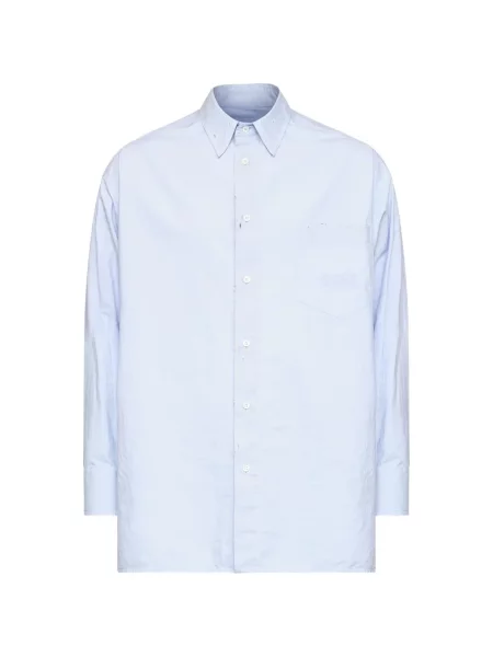 Cămașă Mm6 Maison Margiela din poplin albastru
