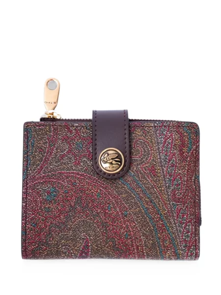 Portofel Etro cu imagine cu model paisley maro