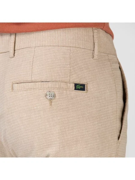 Lacoste Luźne Spodnie beżowy