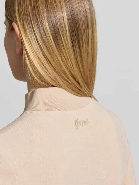 Bluza rozpinana o kroju slim fit ze stójką model LAUDOMIA' Guess Activewear biała