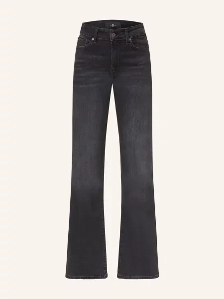 7 For All Mankind Dżinsy Typu Bootcut The Leggy blau czarne