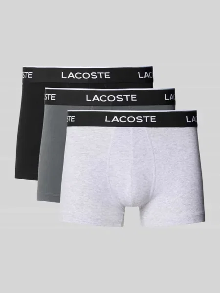 Lacoste bokserki dopasowane z czarne