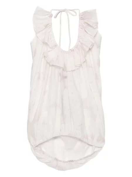 Top Blaklace cu imagine alb