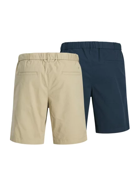 JACK & JONES Pantaloni eleganți JPSTJAIDEN ROCCO kitt / bleumarin alb
