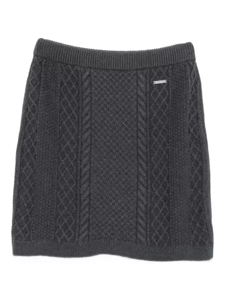 Fusta mini Jw Anderson tricotate gri