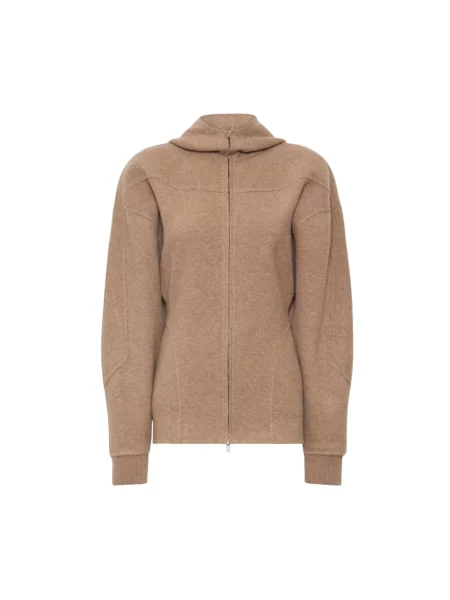 Bluza rozpinana Max Mara wełniana beżowa