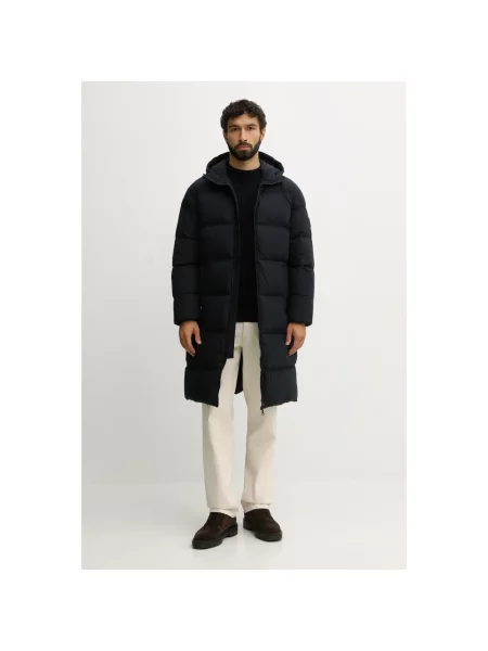 Sweter Barbour wełniany niebieski