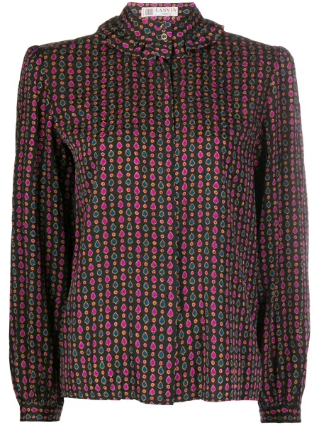Košile Lanvin Pre-owned s potiskem černá