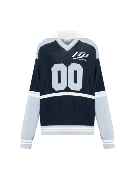 Sweter Off-white z logo biały