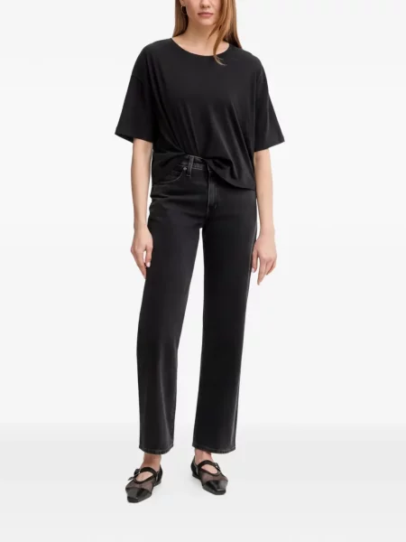 Curea Levi's® cu broderie cu cataramă cu dungi albastru