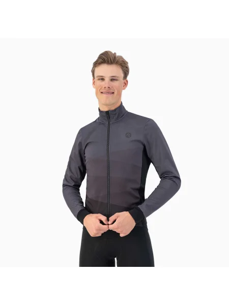 Мъжко яке за колоездене Rogelli Tarax Winter Jacket black черно