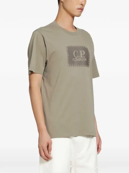 Krátký tričko C.p. Company jersey s autogramem zelené