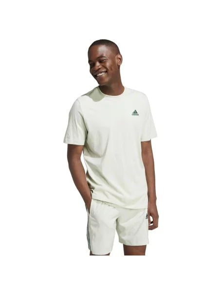 Koszulka adidas Essentials Single Jersey Embroidered Small Logo Tee szara