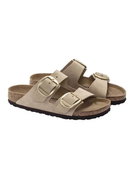 Klapki Birkenstock beżowe