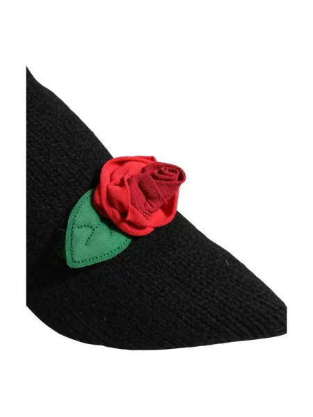 Botki Dolce And Gabbana wełniane czarne