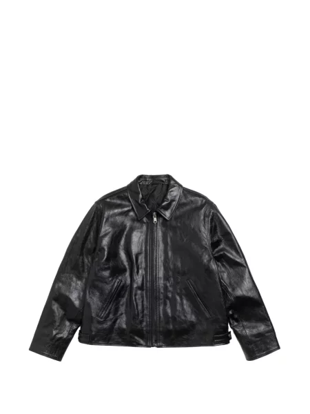 Geanta de piele Stüssy negru