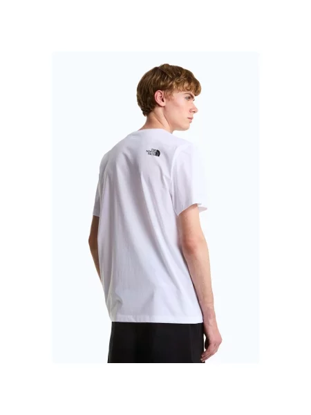 THE NORTH FACE Majica NEVER STOP EXPLORING crvena / crna bijela