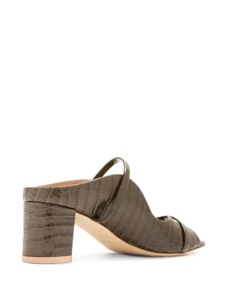 Kožené mules Malone Souliers zelené