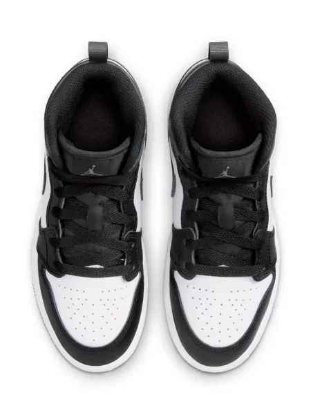 Jordan 1 Mid sportcipő gyerek bőr fekete