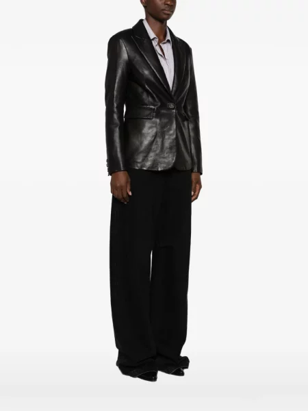 Sacou The Jackie Leathers din piele negru