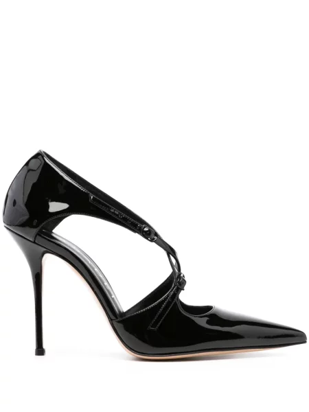 Pantofi cu toc Casadei din piele negru