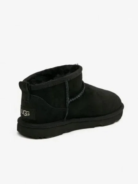 UGG Bocanci KIDS CLASSIC ULTRA MINI | piele negru