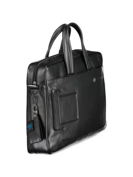 Servietă Piquadro din piele negru
