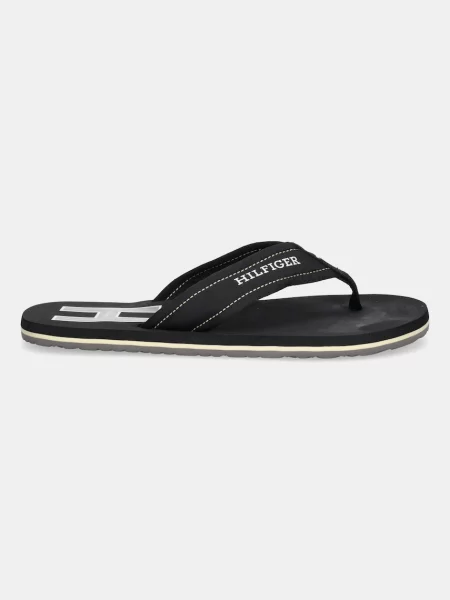 Šľapky Tommy Hilfiger TH H PADDED BEACH SANDAL čierna